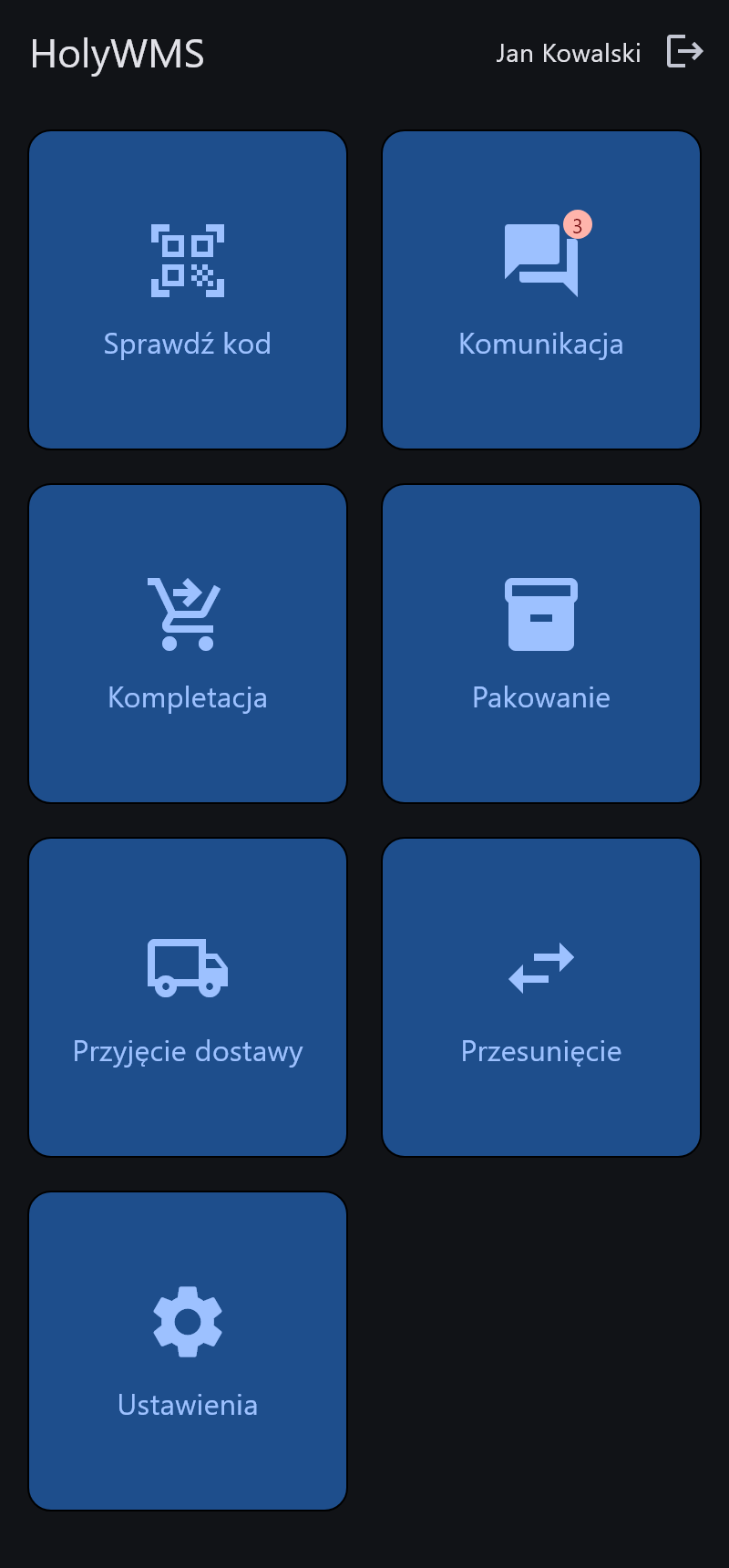 HolyWMS – aplikacja skanera na telefonie